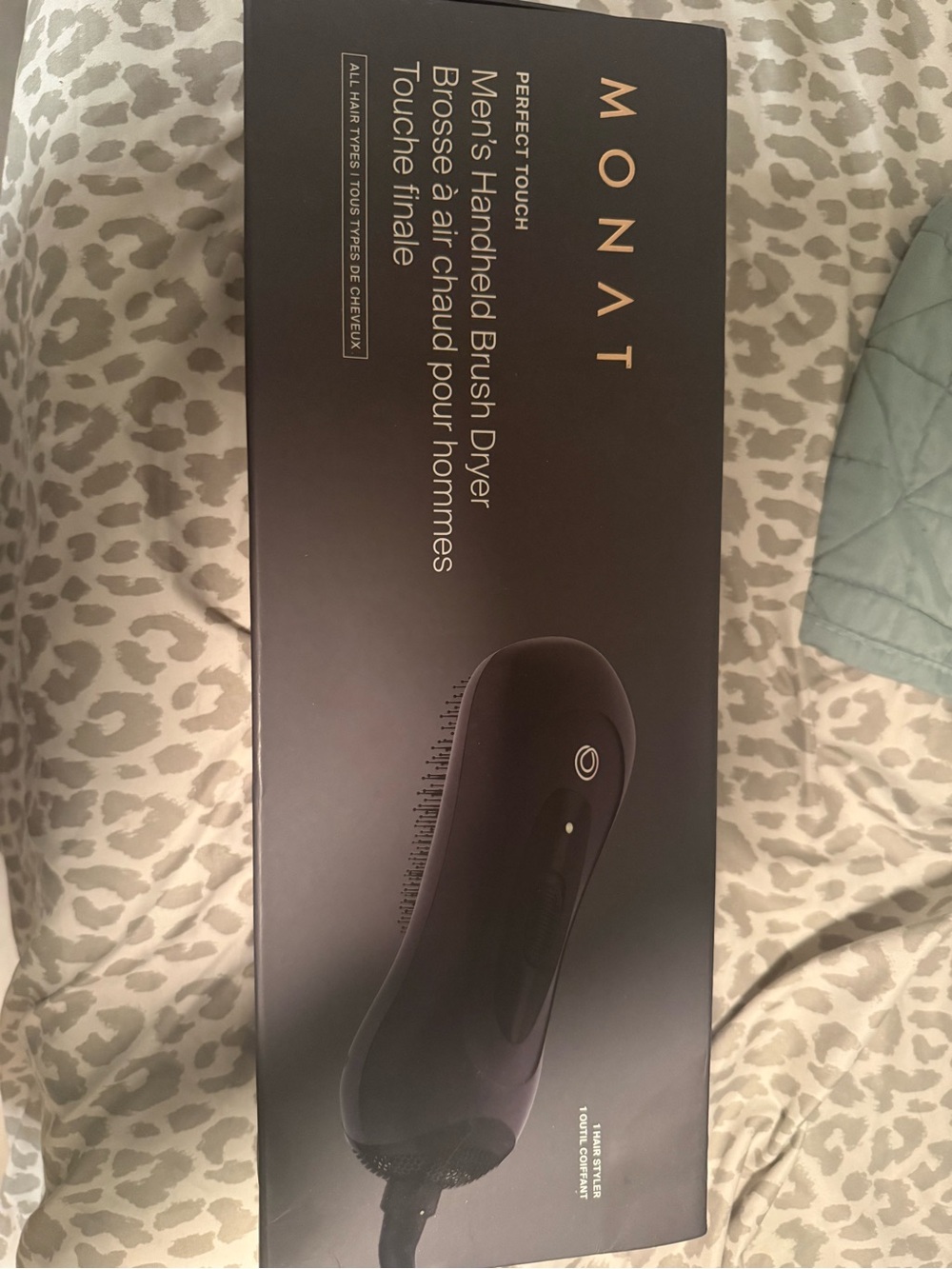 MONAT Perfect Touch Men's Handheld Brush Dryer - Black